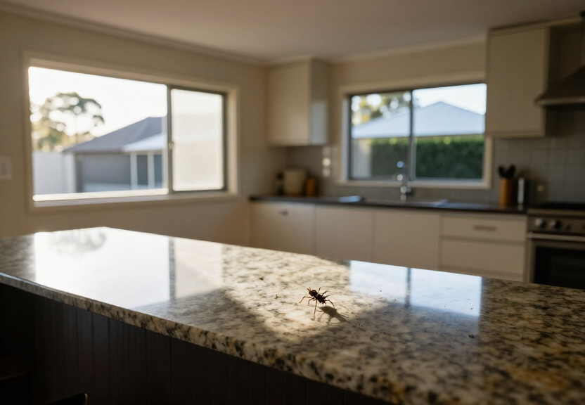 Storage area in Haberfield after spider control